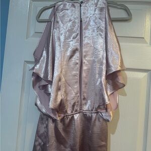 Luxe Metallic Mauve Jumpsuit